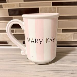 Mary Kay Mug with Pink and White Stripes